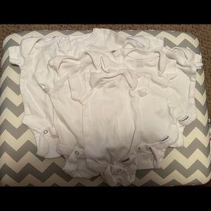7 - white Preemie onesies